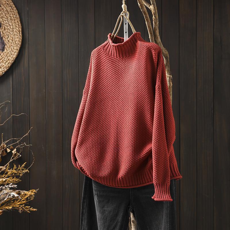 Eva | Warme sweater met gebreid patroon