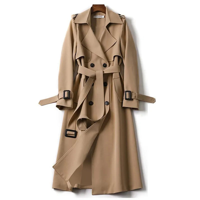 Autumn™ Double-Breasted Trenchcoat Met Ceintuur